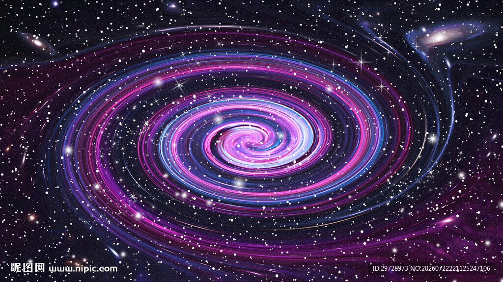 炫彩旋涡星空高清图