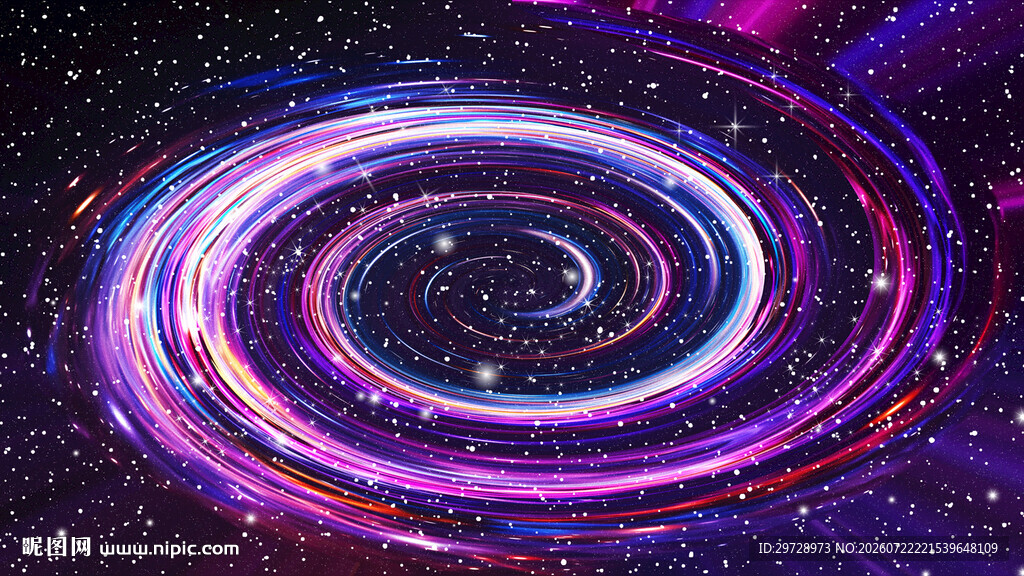 绚丽旋涡宇宙星空吊顶天花