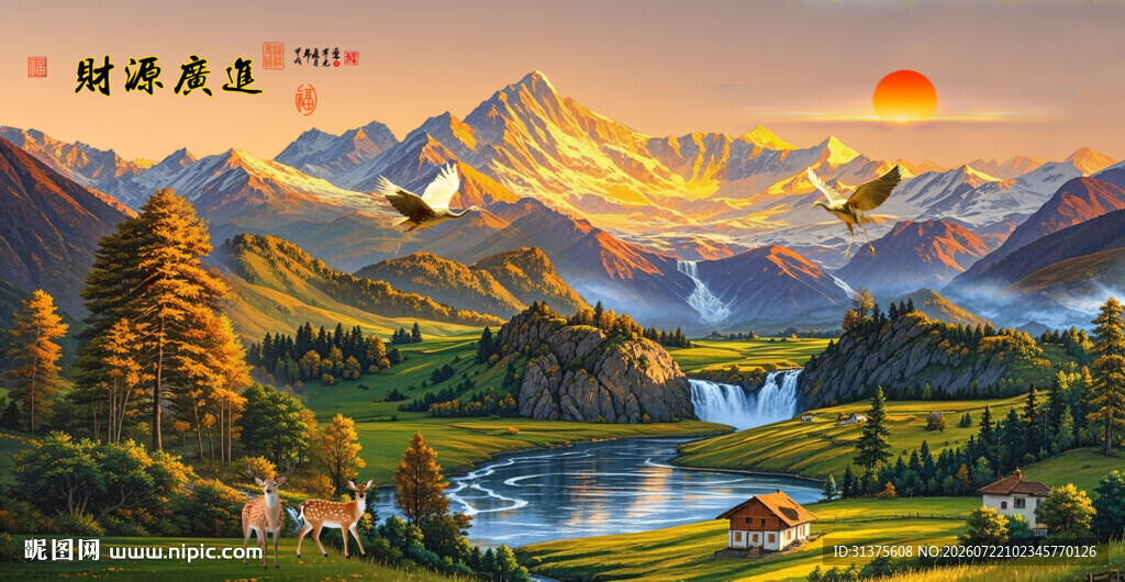 田园油画