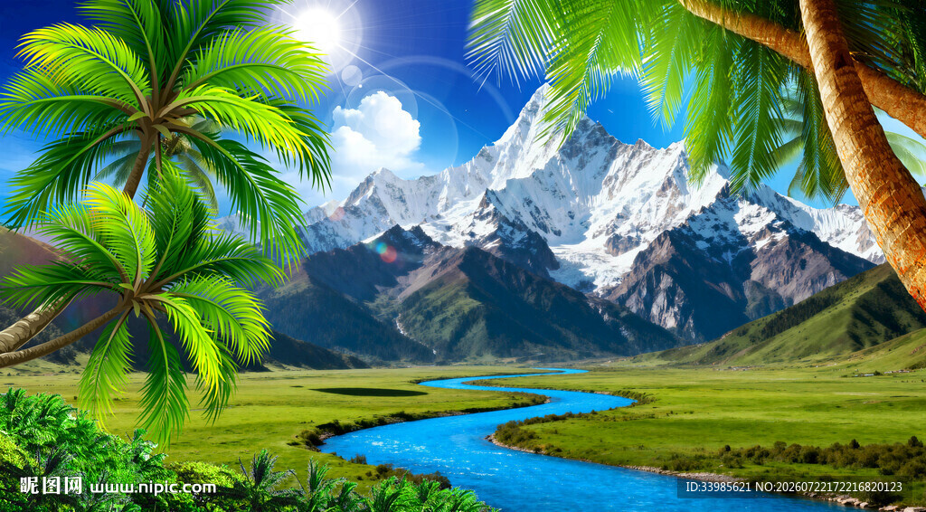 热带风景画