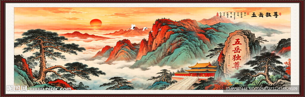 五岳独尊泰山日出