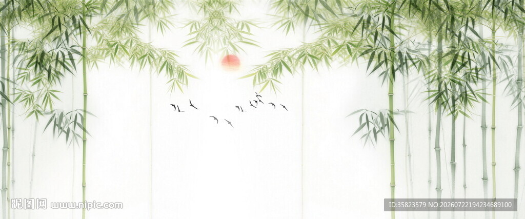 国画竹子