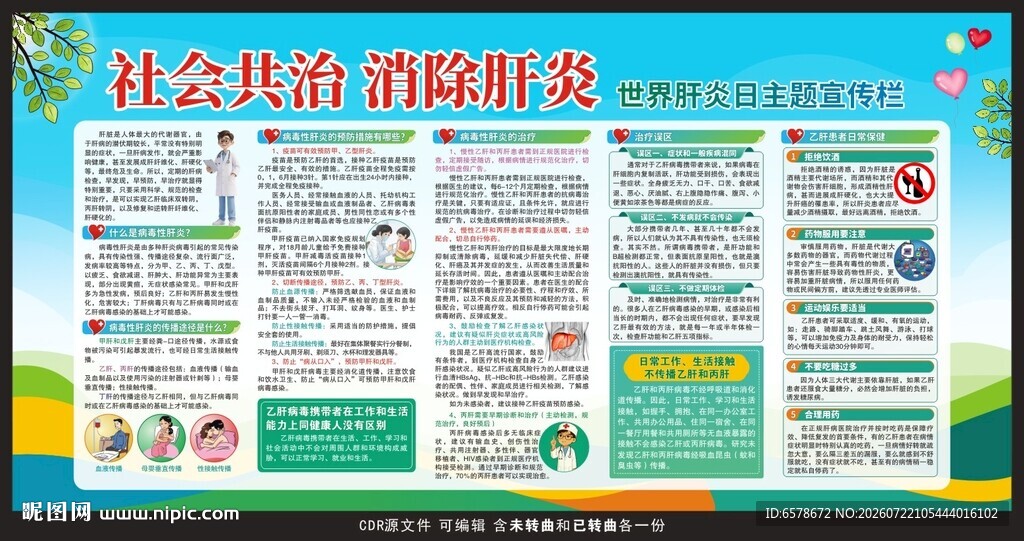 世界肝炎日宣传栏