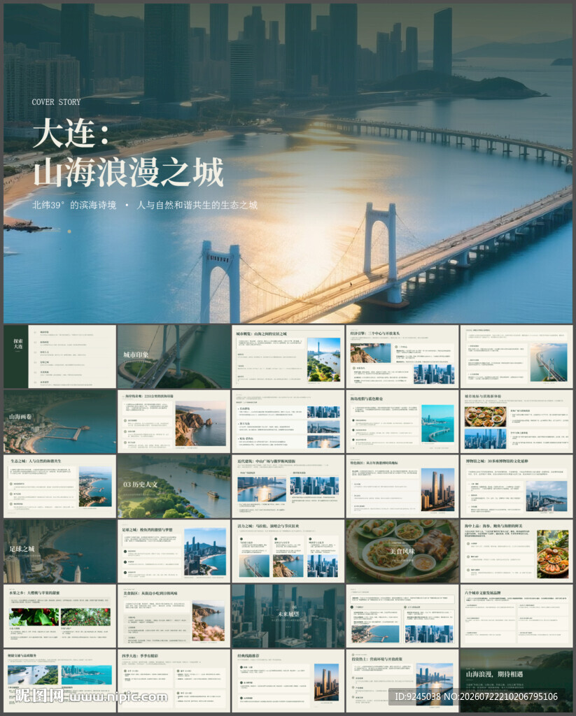 大连印象城市介绍旅游宣传PPT