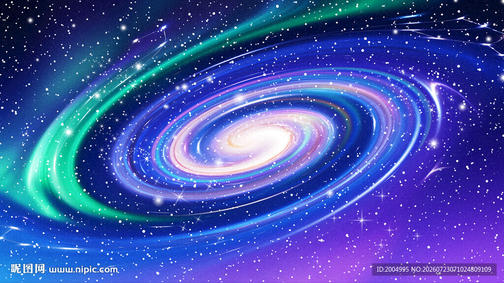 宇宙旋涡星系星空