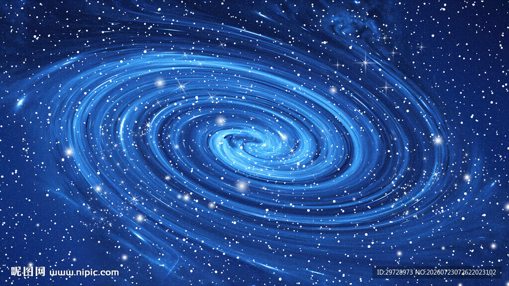 蓝色星空旋涡宇宙太空