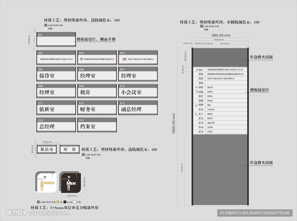 公司楼层索引科室牌