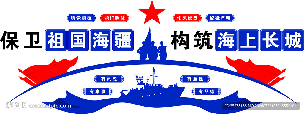 建设强大海军文化墙