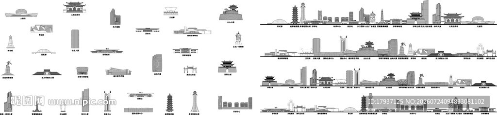 衡水河北城市建筑旅游剪影