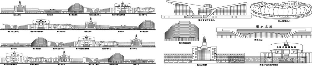 衡水河北城市建筑旅游剪影