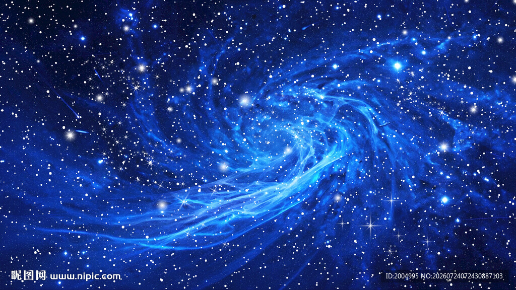 蓝色星空图