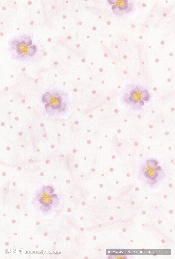 粉色小花图案背景纹理