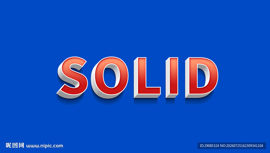立体文字SOLID展示