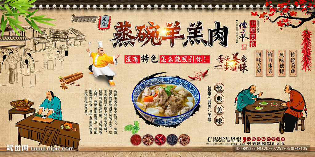 蒸碗羊羔肉
