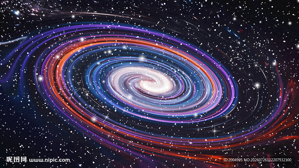 彩色旋涡宇宙星空