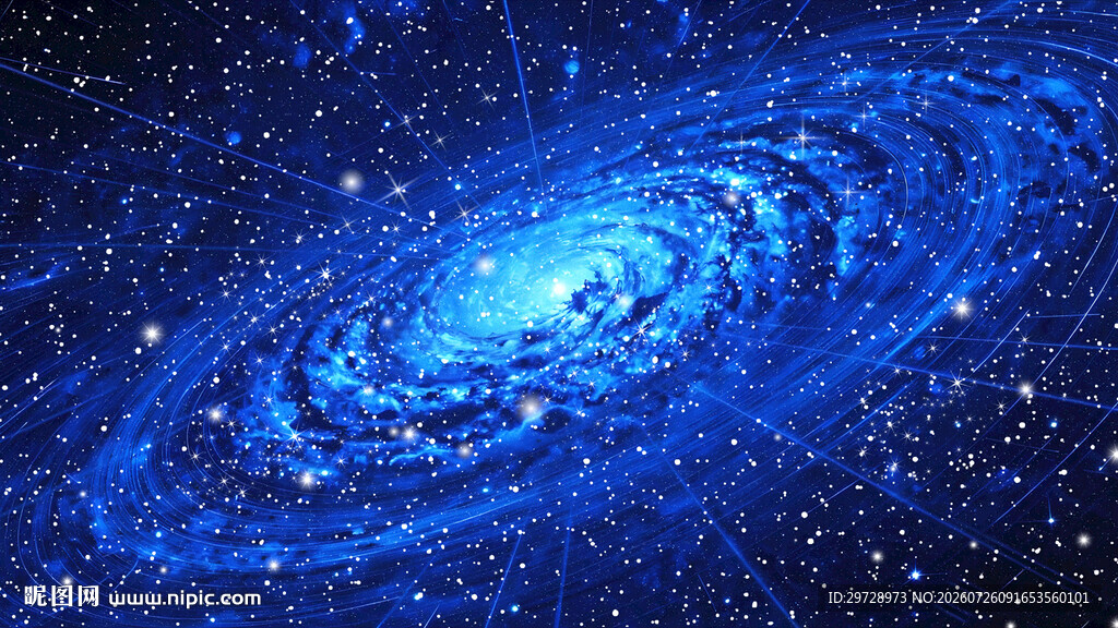 蓝色宇宙星空科技背景