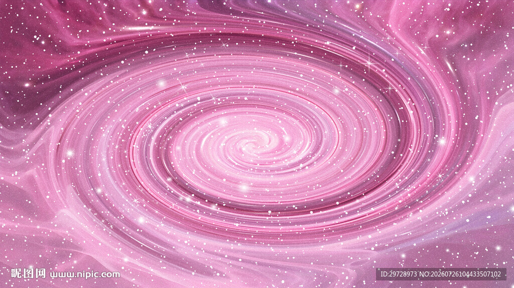 梦幻粉色旋涡星空背景