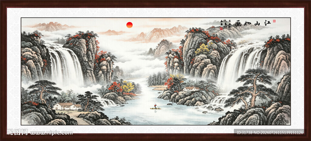 山水风景装饰画