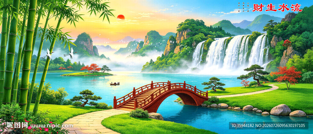 山水国画