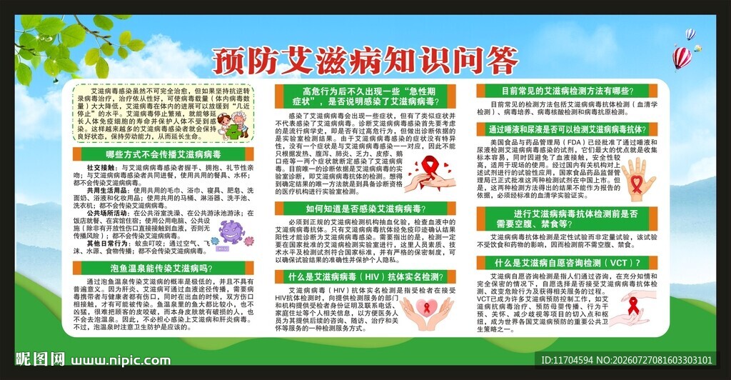 世界艾滋病日宣传栏