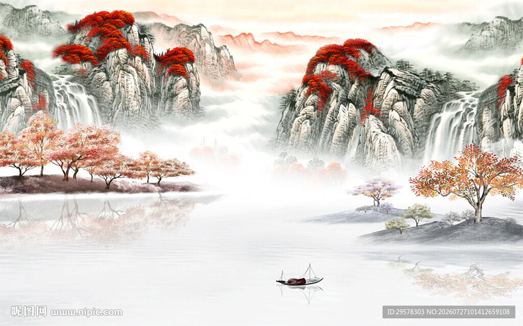 新款 现代高清山水 最新大图 