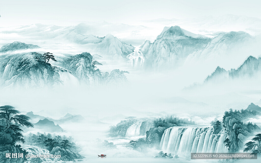大气 清晰高端山水 新款大图 