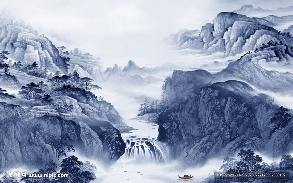 大气 中式高清山水 清晰大图 