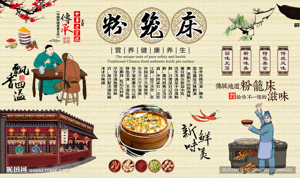 粉笼床