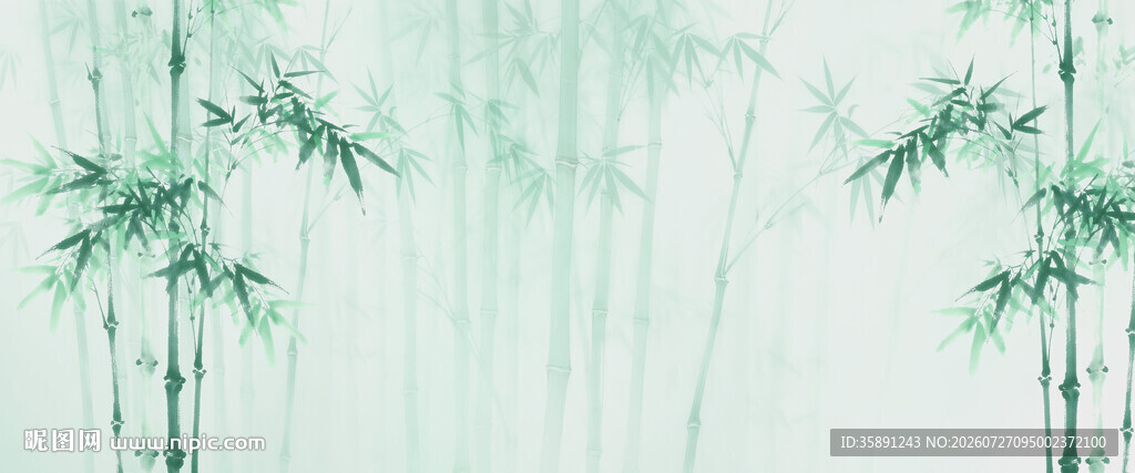 水墨竹子