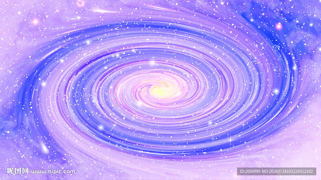 蓝紫色星空旋涡