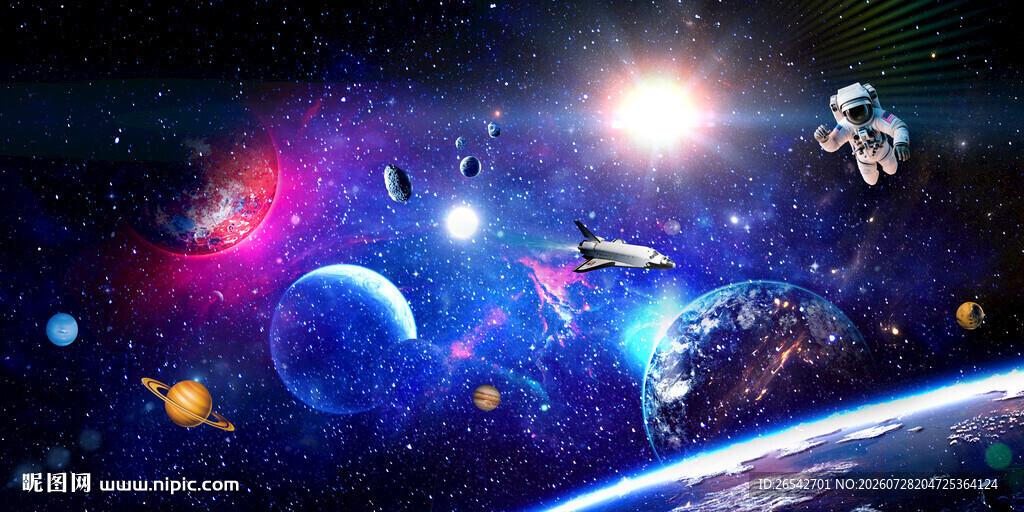 太空星球宇宙背景