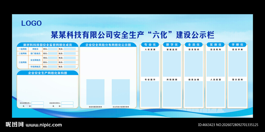 安全生产六化建设公示栏