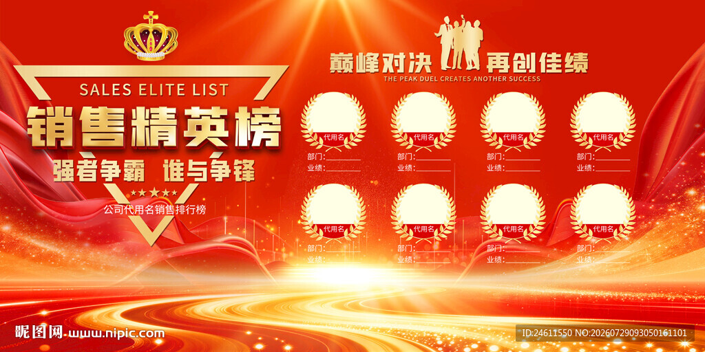 企业业务销售精英榜
