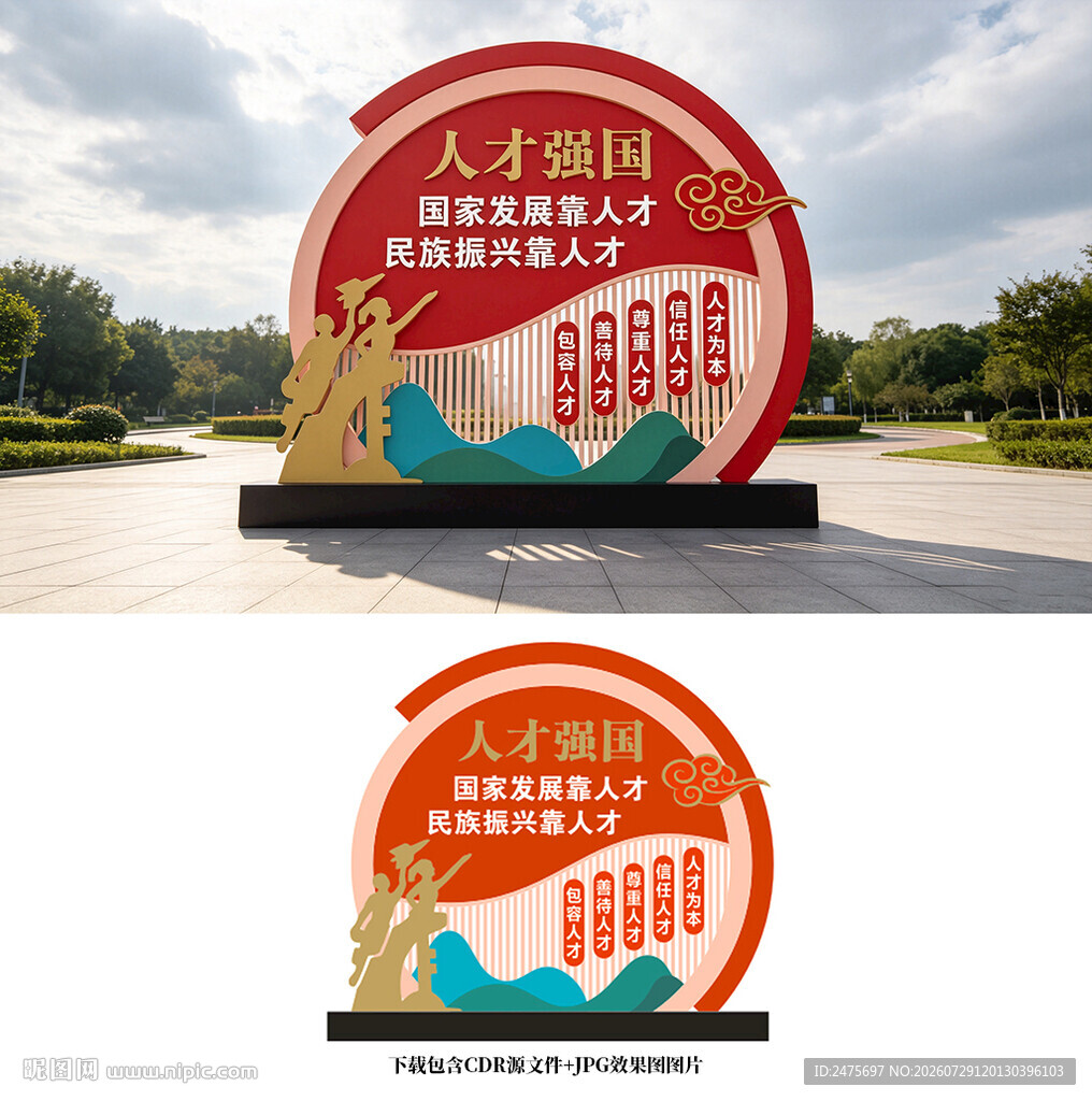人才强国雕塑