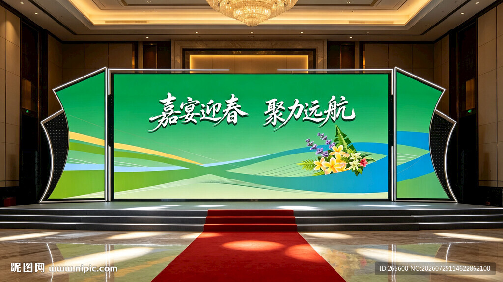 绿色背景