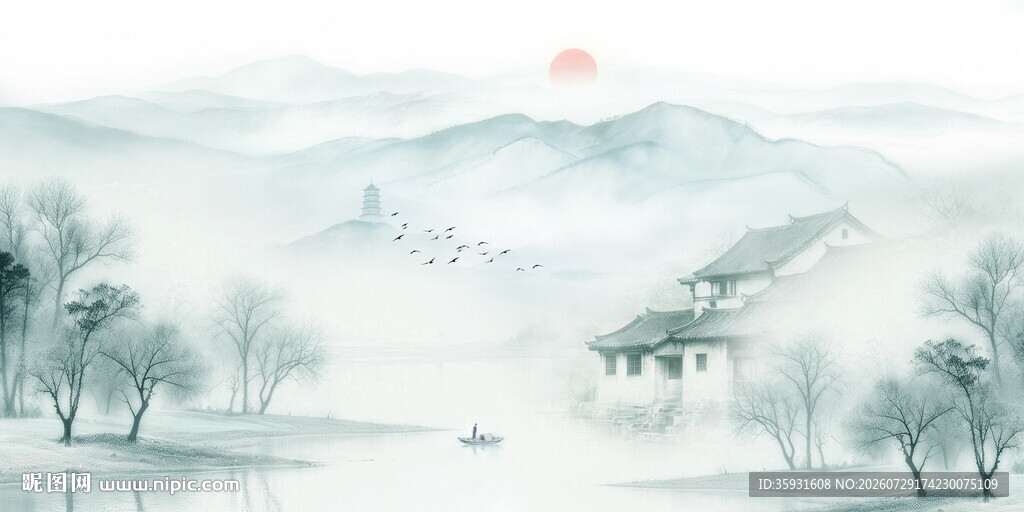 中国风水墨江南
