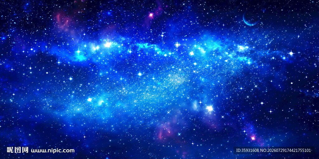 璀璨宇宙星空背景图