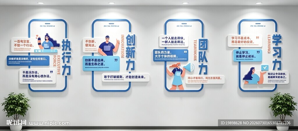 团队励志文化墙