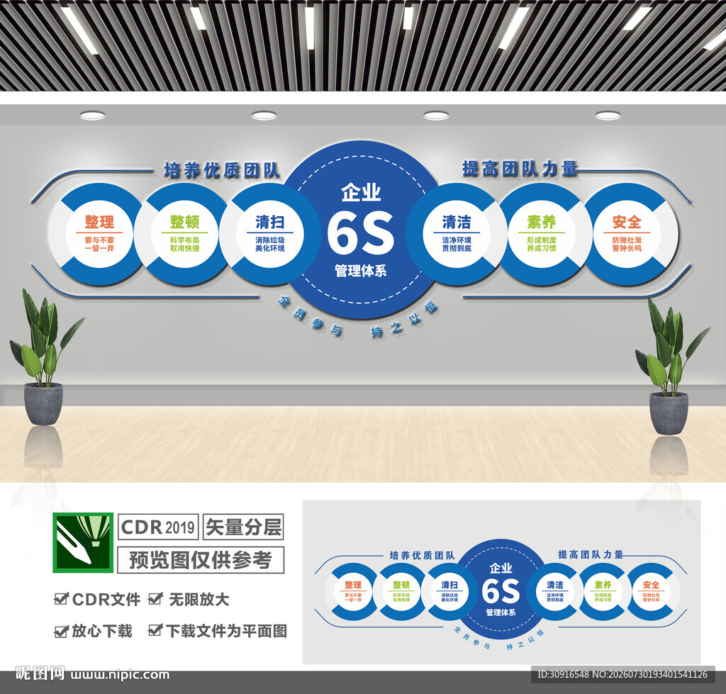 企业6s管理体系文化墙