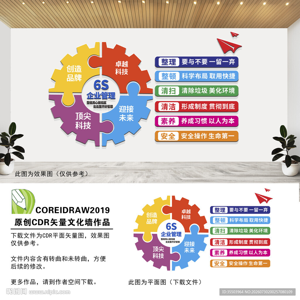 6s企业管理文化墙
