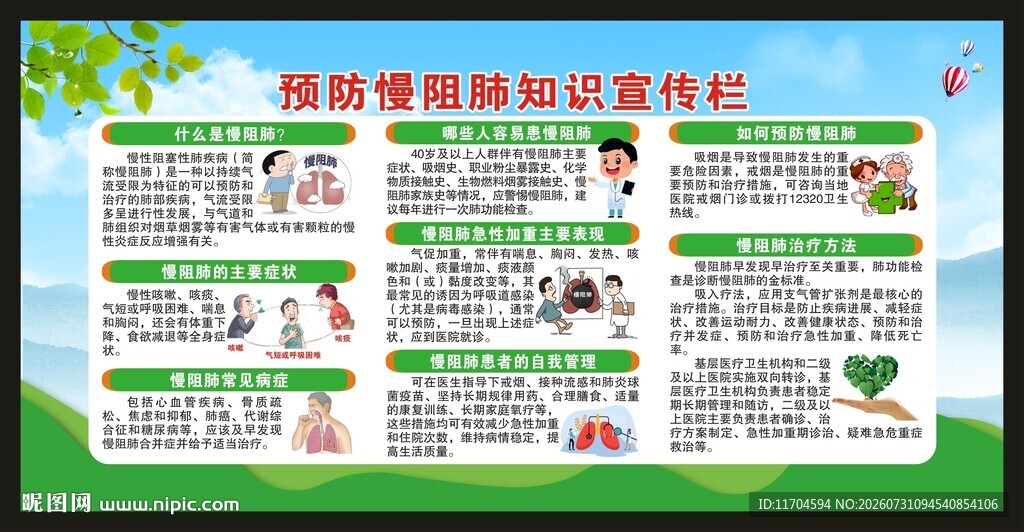 世界慢阻肺日宣传栏