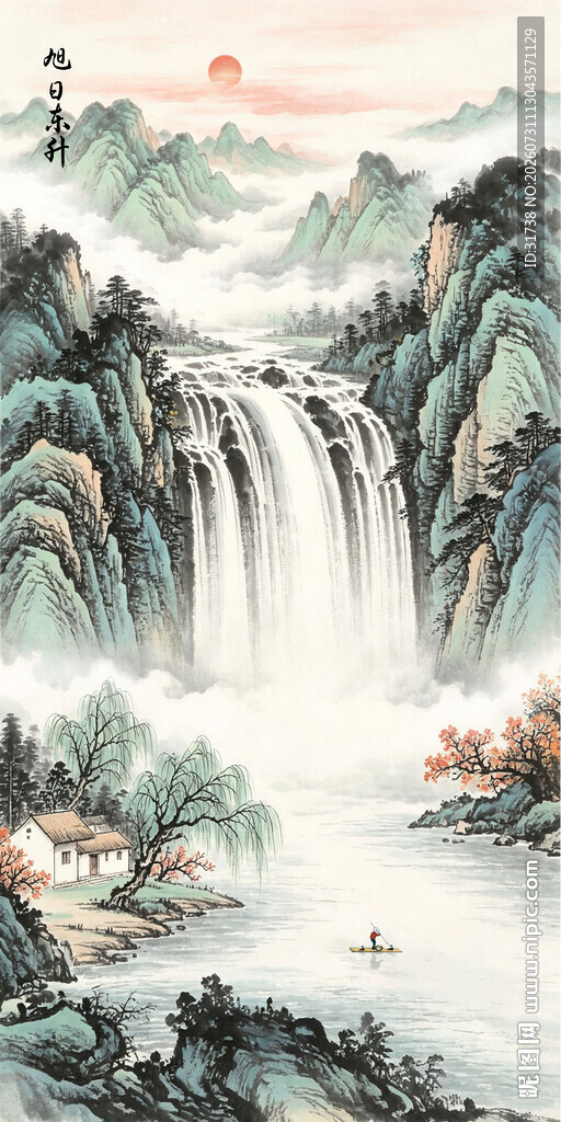 玄关山水装饰画