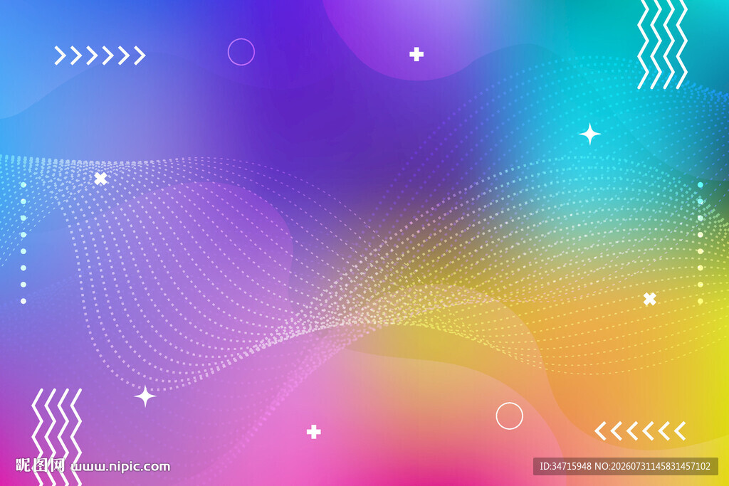 梦幻渐变流体背景图案