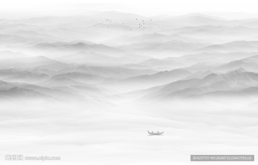 山水水墨画