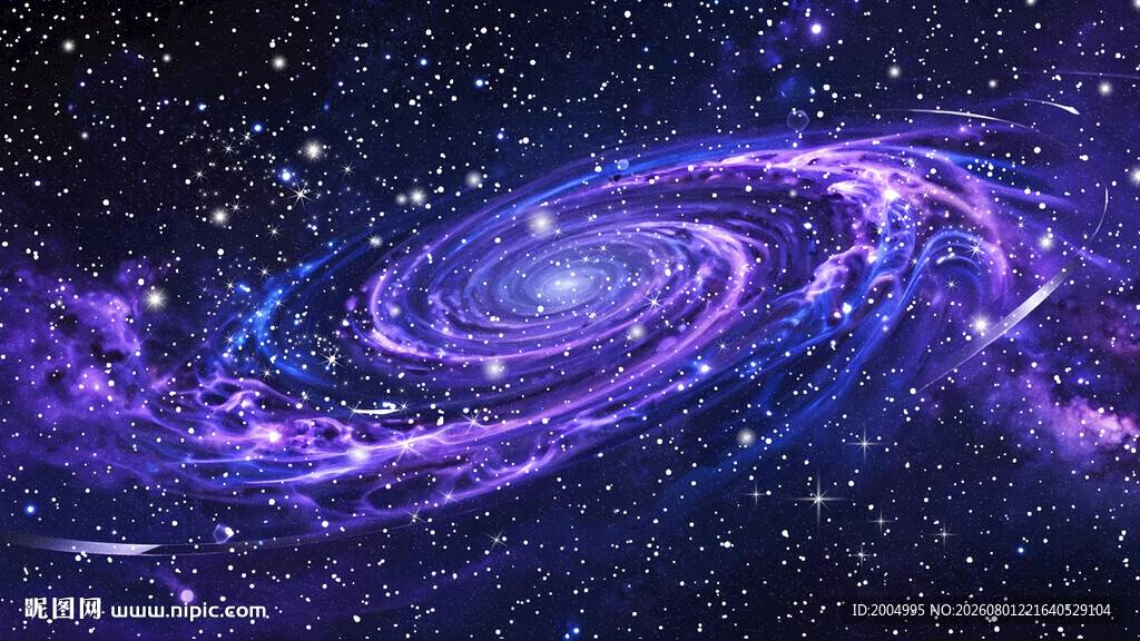 紫色宇宙星空