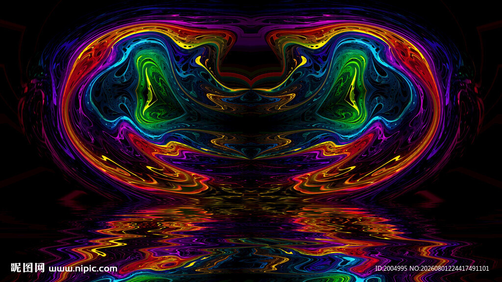 DJ卡拉OK夜场酒吧炫彩背景