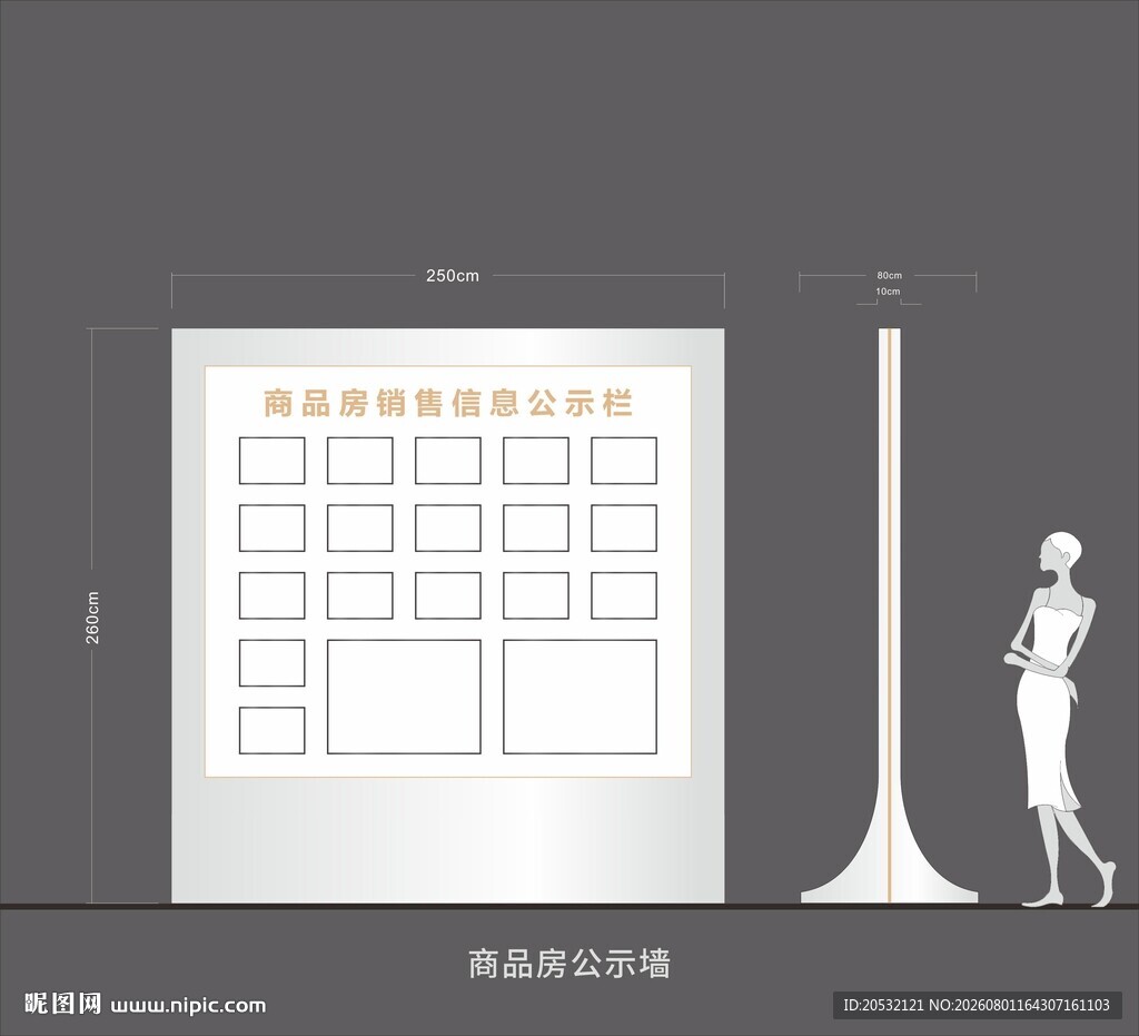 商品楼公示墙 五证公式栏