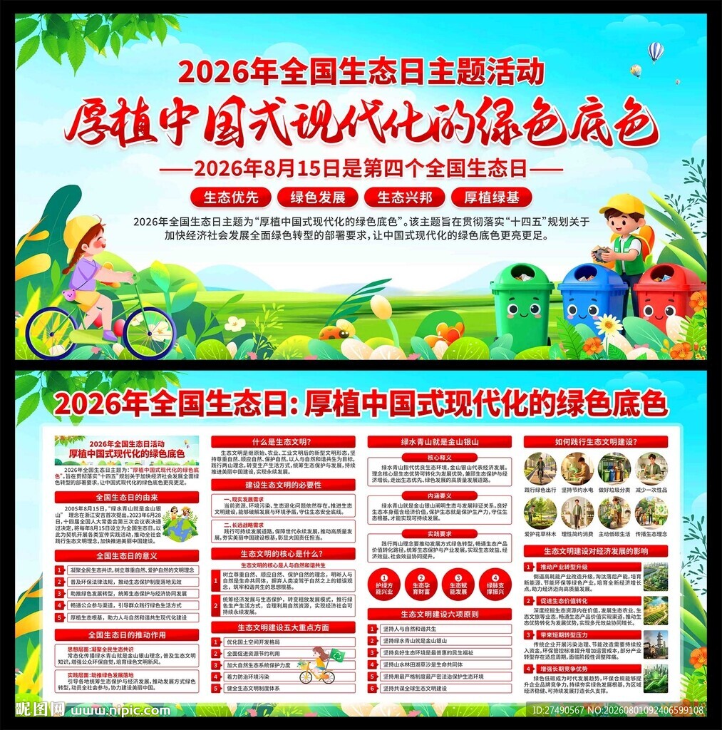 2026年全国生态日展板