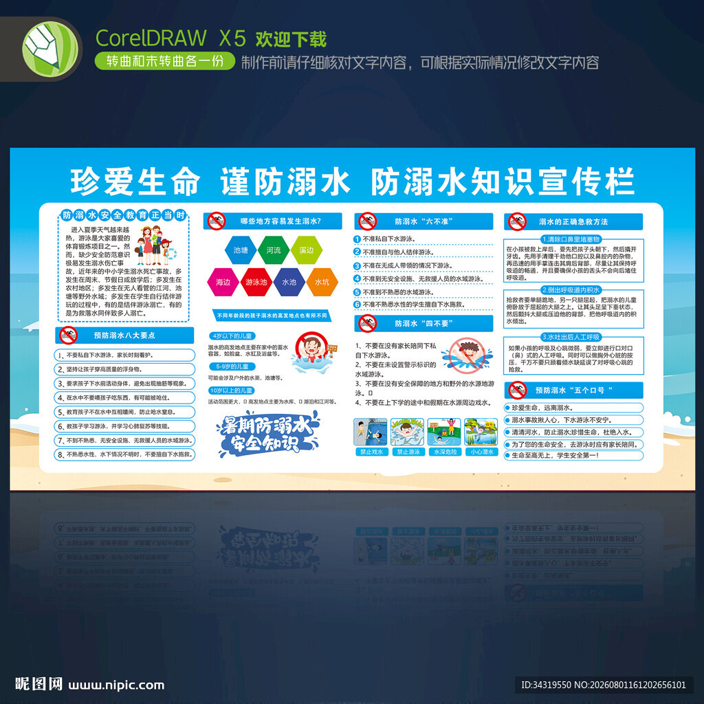 防溺水宣传栏
