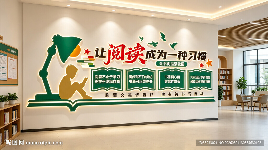 阅读文化墙